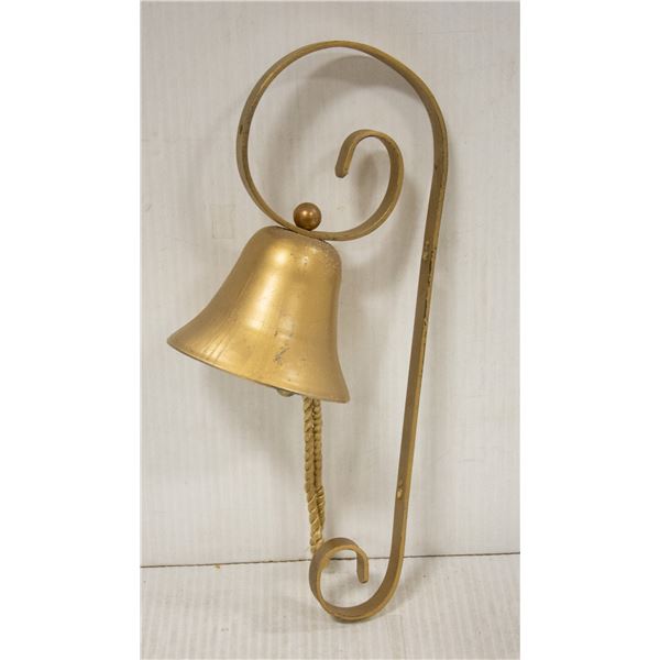 12" BRASS WALL MOUNTABLE BELL