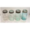 Image 1 : MIXED LOT OF 4 X VINTAGE MASON JARS