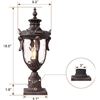 Image 2 : BRAND NEW OUTDOOR LIGHT POST FIXTURE, BRONZE STYLE