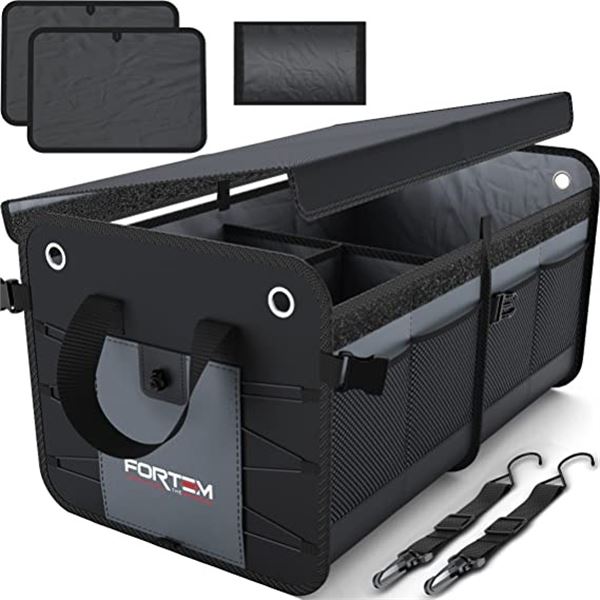 NEW REPACKED FORTEM 2 COMPARTMENT TRUNK ORGANIZER