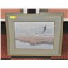 Image 1 : FRAMED PELICAN PRINT 21.5" X 26"