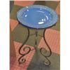 Image 1 : WROUGHT IRON AND CERAMIC BIRDBATH