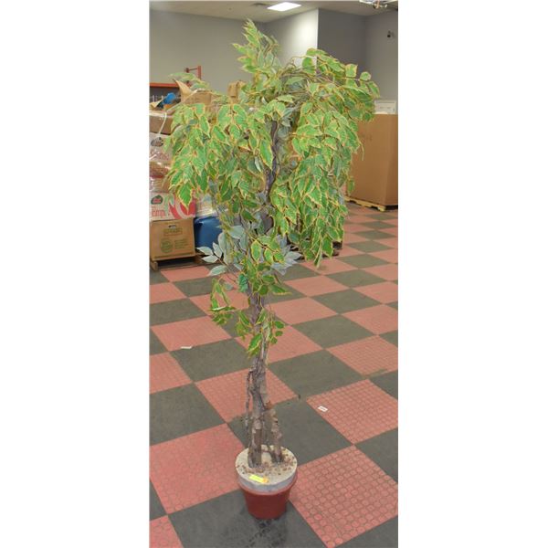 FAUX POTTED TREE 70" TALL