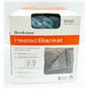 Image 1 : BROOK STONE SIZE: KING 90 X 100 HEATED BLANKET