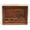 Image 1 : VINTAGE "HEIDELBERG" WOOD RELIEF PICTURE,