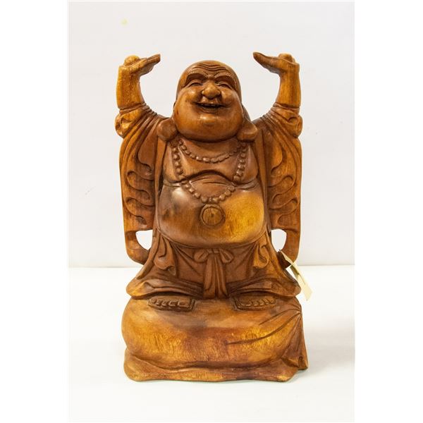 WOODEN CARVED BUDDHA