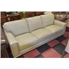 Image 1 : NEW GENUINE OFF WHITE LEATHER 3 SEATER SOFA