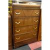 Image 1 : ANTIQUE WATERFALL DRESSER TALL BOY