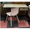 Image 1 : DESK WITH CHAIR APPROX DESK H-30" W-20" L-42"