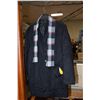 Image 1 : NEW MENS 2XL NAVY BLUE WOOL BLEND OVERCOAT WITH