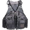 Image 1 : NEW GREY ADULT ADJUSTABLE SIZE FISHING VEST LIFE-