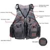 Image 2 : NEW GREY ADULT ADJUSTABLE SIZE FISHING VEST LIFE-