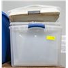 BUNDLE OF 4 STORAGE TOTES WITH LIDS INCL.