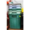 Image 1 : BUNDLE OF 5 RUBBERMAID ROUGHNECK 68L