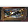 Image 1 : BOX OF SAWS AND HACKSAWS