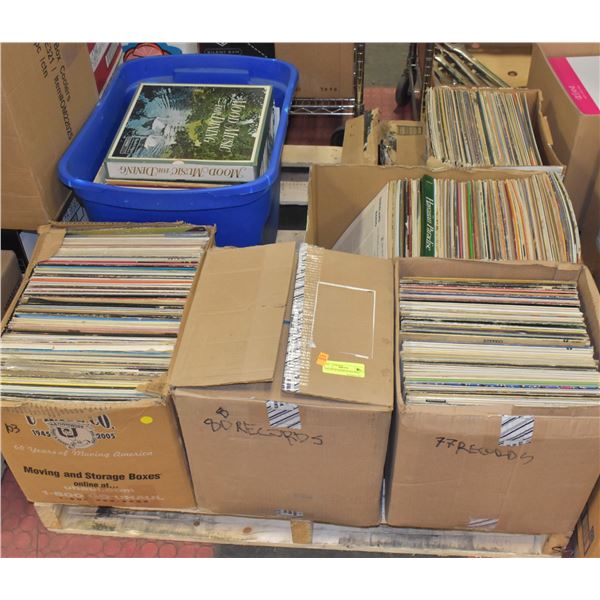 PALLET OF ASSORTED RECORDS