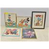 Image 1 : LOT OF 5 FRAMED PRINTS DISNEY AND MORE