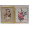 Image 1 : PRINCESS DIANA FRAMED PICTURE SOLD W GOLD FLORAL