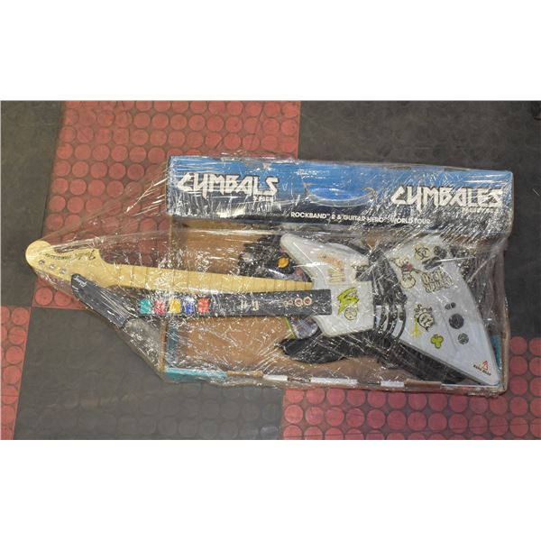 BOX OF GUITAR HERO ITEMS