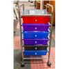 Image 1 : CHROME MULTI DRAWER WHEELED STORAGE