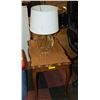 Image 1 : 28 INCH X 17 INCH END TABLE WITH LAMP