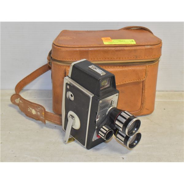 VINTAGE MOVIE CAMERA WITH CASE