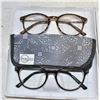 Image 1 : FOSTER GRANT BLUE LIGHT READING GLASSES 2 PK +3.00