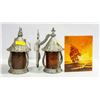 Image 1 : PAIR OF VINTAGE WALL LIGHTS WITH PAINTING