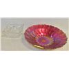 Image 1 : XLARGE IRIDESCENT FRUIT BOWL & ANTIQUE