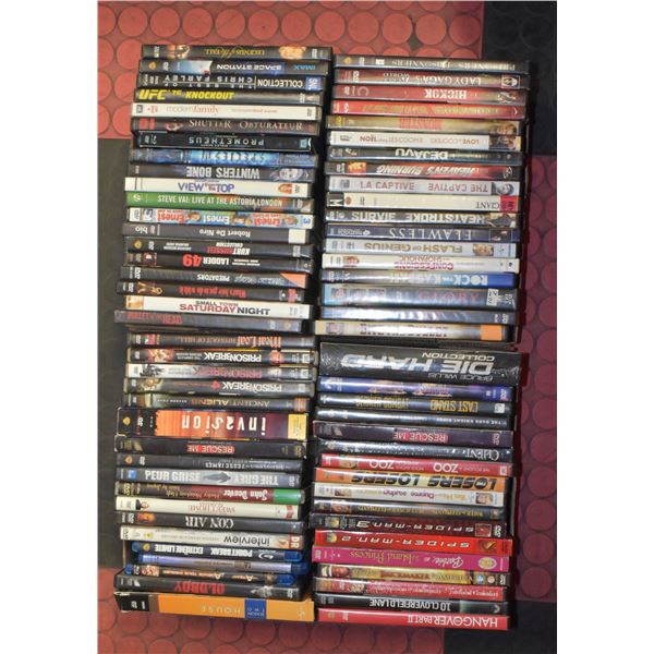 LOT OF 70+ DVDS