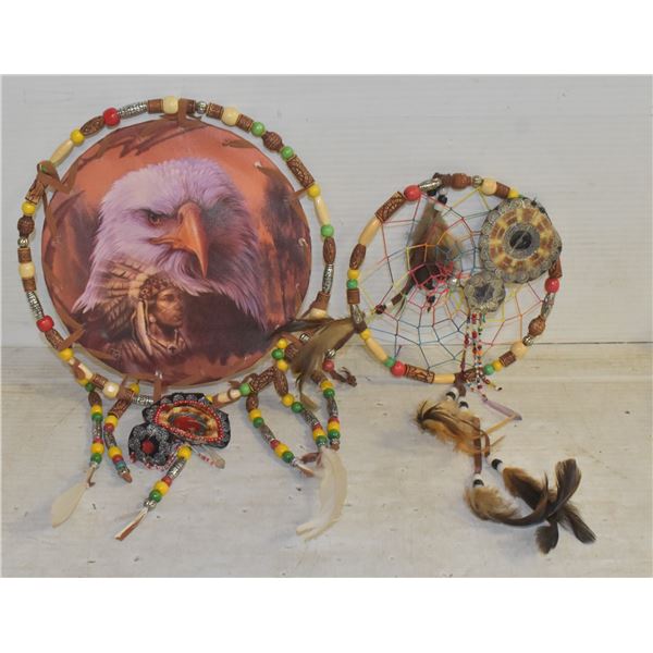 2 EAGLE DREAM CATCHERS