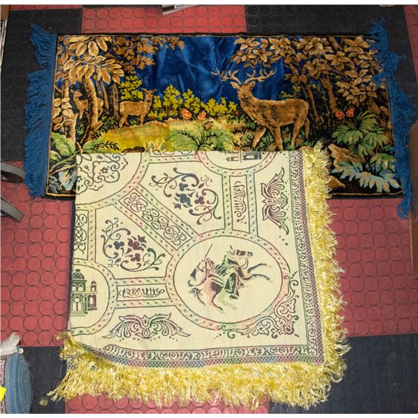 LOT OF 2 SMALL AREA RUGS