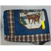 Image 1 : DOUBLE SIZE DEER PRINT PATCHWORK QUILT-ESTATE