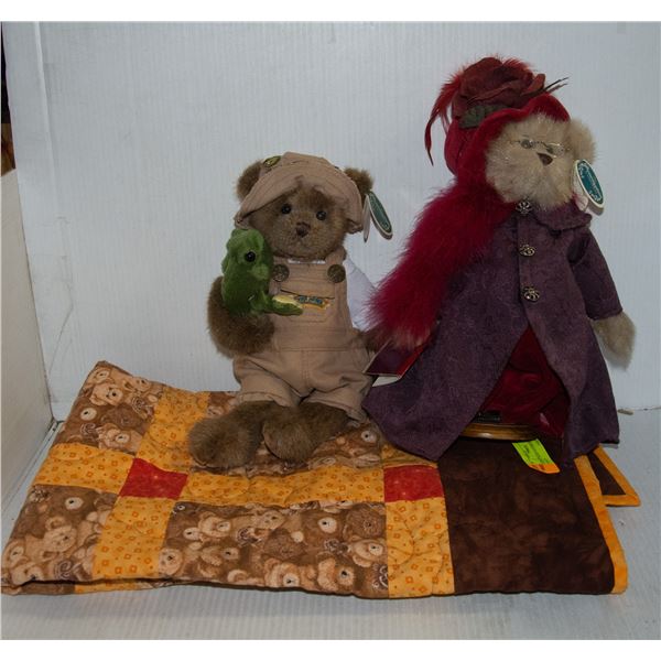 TEDDY BEAR PATCHWORK QUILT &