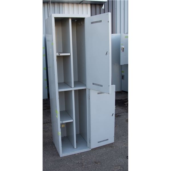 LARGE HEAVY DUTY 2 DOOR LOCKER H-72" W-18" L-18"