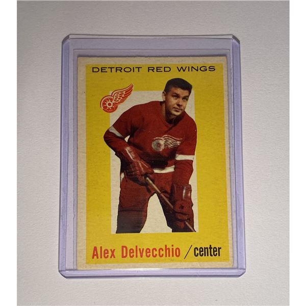1959-60 O-PEE-CHEE Alex Delvecchio (HOF)