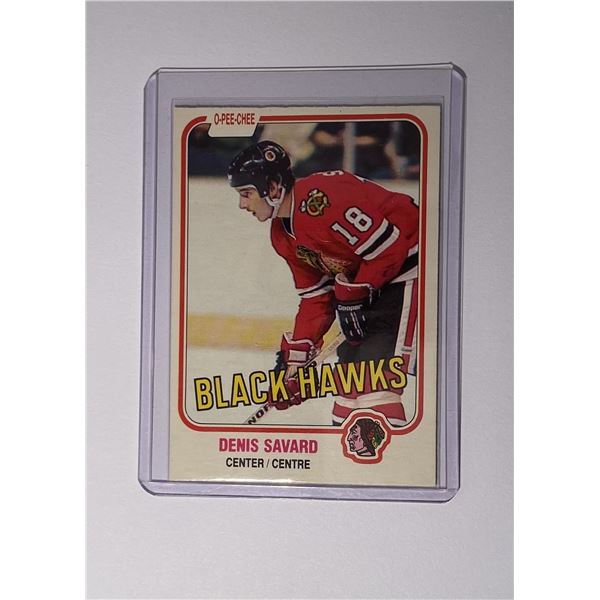 1981-82 O-PEE-CHEE Denis Savard (HOF) (RC)