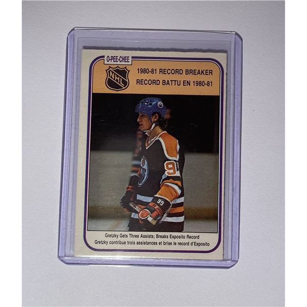 1981-82 O-PEE-CHEE Wayne Gretzky (HOF) RB