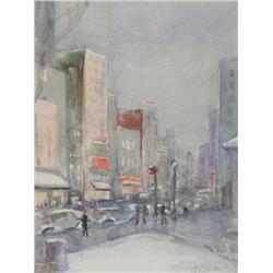 Carswell Boston Winter - Boylston & Tremont, 1937