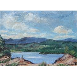 Vivian Walker Lake in Hilly Landscape