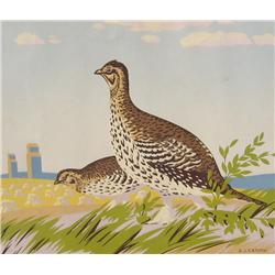A.J. Casson Sharp-tailed Grouse
