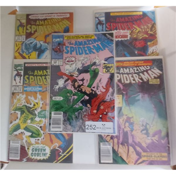 Amazing Spiderman Comics 342 364 369 371 372