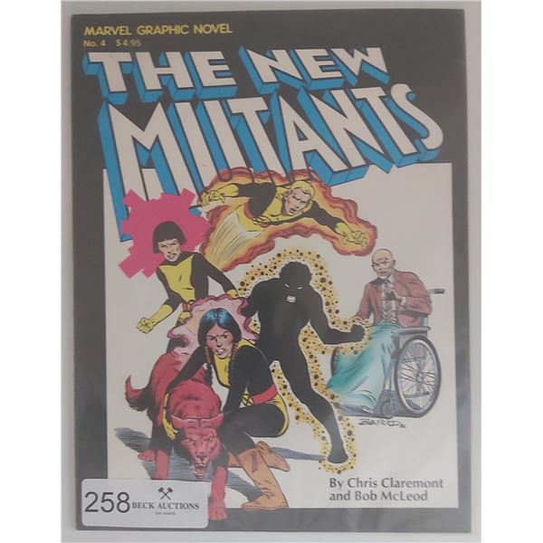 Marvel Graphic Novel The New Mutants First appearance of New Mutants Team