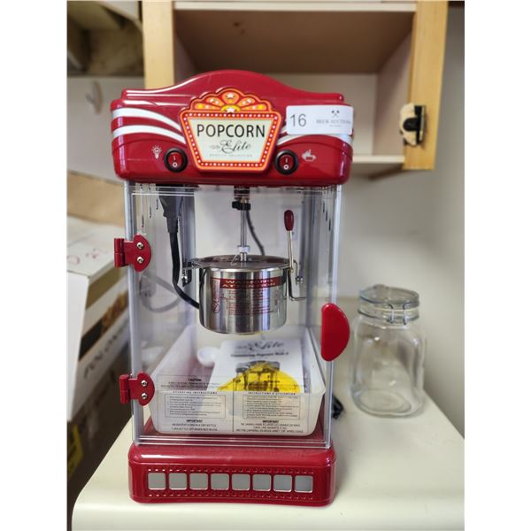 Single Serve Popcorn Machine & Mason Jar