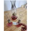 Image 2 : Cranberry Glass Oil Lamp Collection