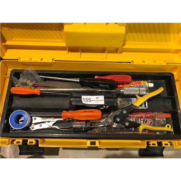 Rubbermaid Tool Box Wither Assorted Tools And Hardware