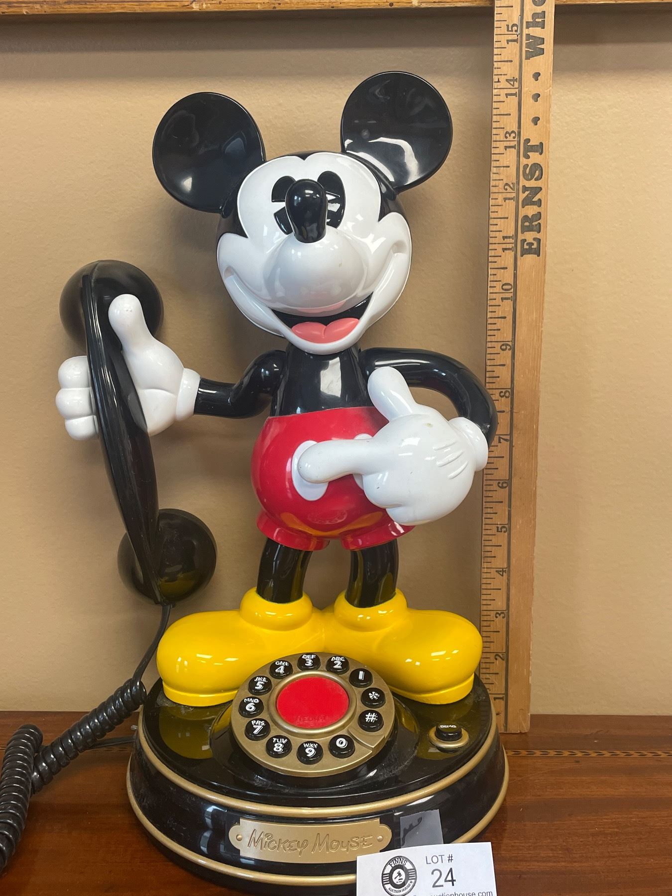 Mickey Call Vintage Mickey Mouse Push Button Phone. Mickey's Voice Announces an ...