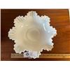 Image 2 : Vintage Fenton Large White Hobnail Milk Glass Fluted Bowl