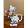 Image 2 : Royal Albert Old Country Rose Cat TeaPot with Cream and Sugar