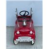 Image 2 : Vintage Fire and Rescue Metal Pedal Car Missing Ladders 40" Long 23" Tall Very Nice Shape